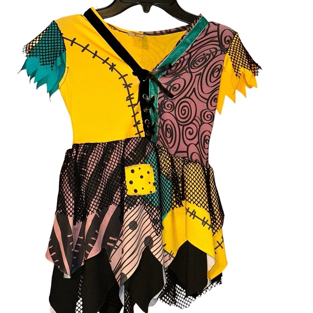 THE Nightmare Before Christmas Sally Costume Dress kids girls size 4 small